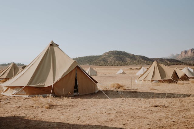 camping en zones arides
