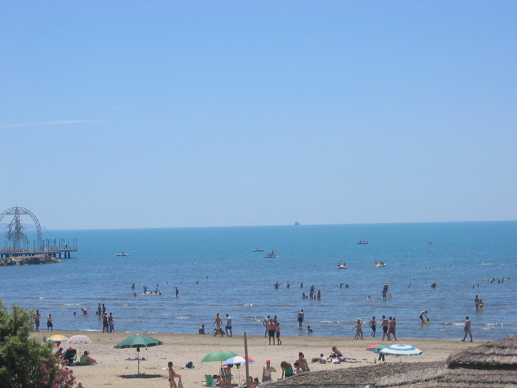 Plage de Durres en Albanie