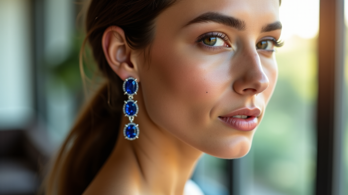 Comment choisir ses boucles d'oreilles saphir selon la forme de son visage ?