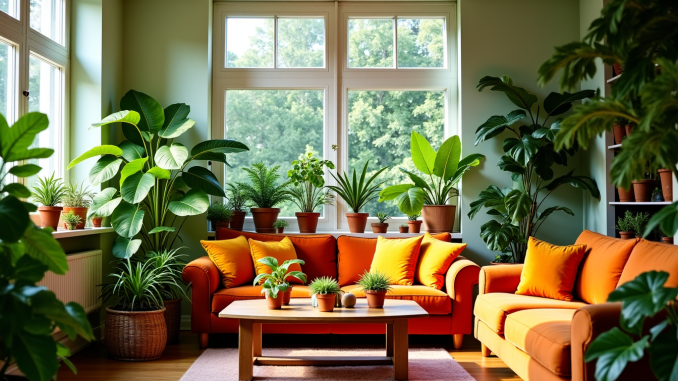 Créer un coin de paradis chez soi avec des plantes et des couleurs